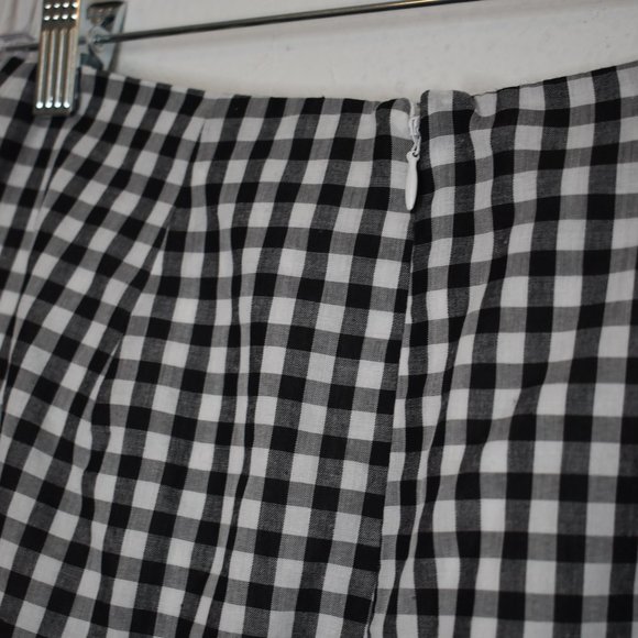 Lovers + Friends x REVOLVE Lisa Skirt Gingham Retro Ruffle Mini Cotton Sz S - Picture 8 of 14